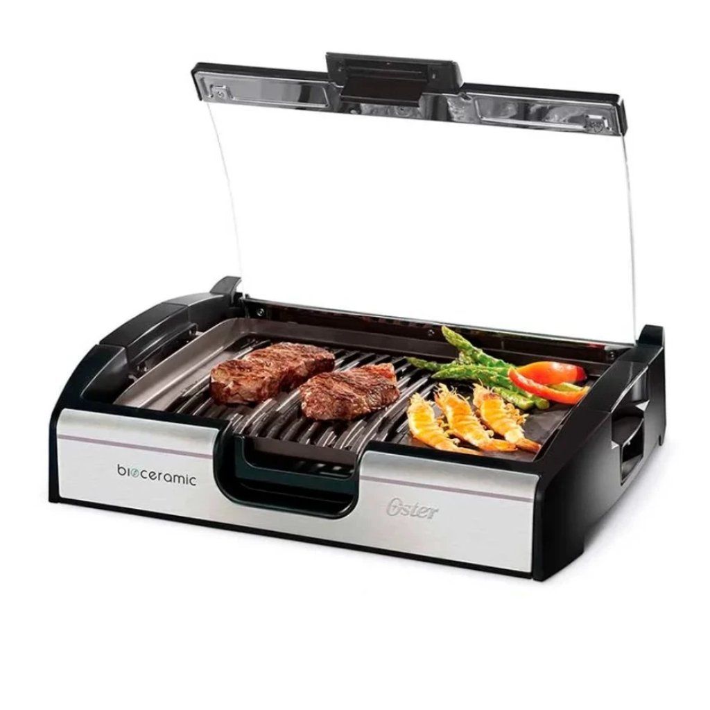 Parrilla y Plancha Eléctrica con Biocerámica