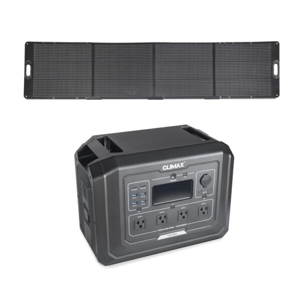 Estación de Carga Solar Portátil 2000W +1 Panel Solar 240W CLIMAX
