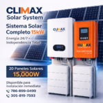 Sistema de Energia Solar 15KW CLIMAX